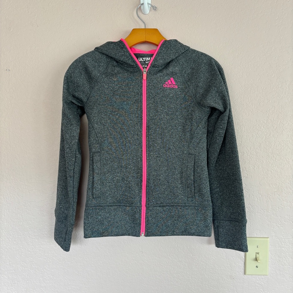 Adidas Ultimate Hoodie zipper jacket size 7/8 small
